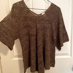 Juniors Acrylic Wide Sleeved Top